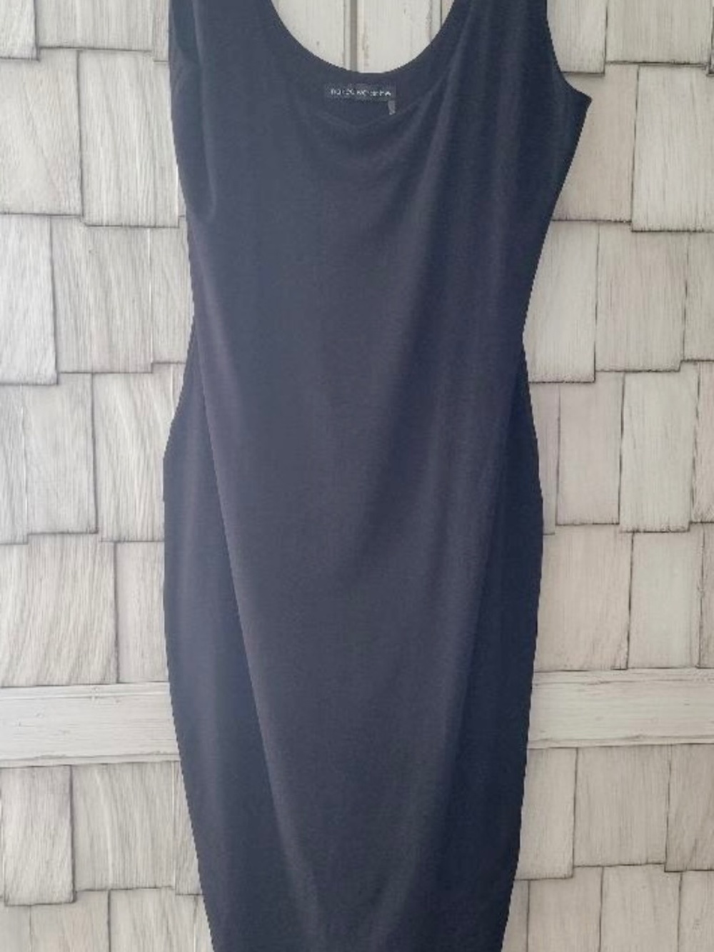 NAKED WARDROBE WOMEN'S HOURGLASS MIDI DRESS SIZE 2X BLACK